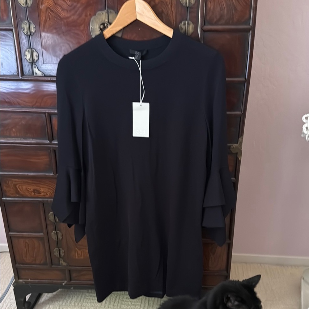 Elegant Black COS Women's Minidress